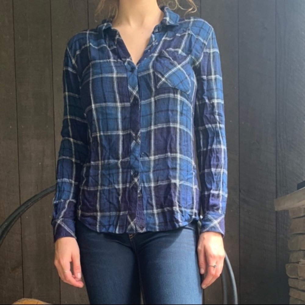 Rails flannel button down
